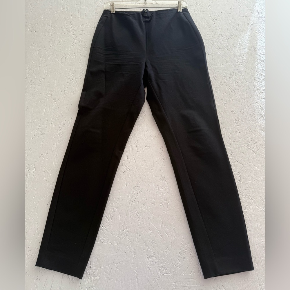 Nordstrom Classic Black Trousers Size 10 Straight Leg Office Business Casual